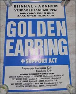 Golden Earring concert poster January 19 1996 Arnhem - Rijnhal